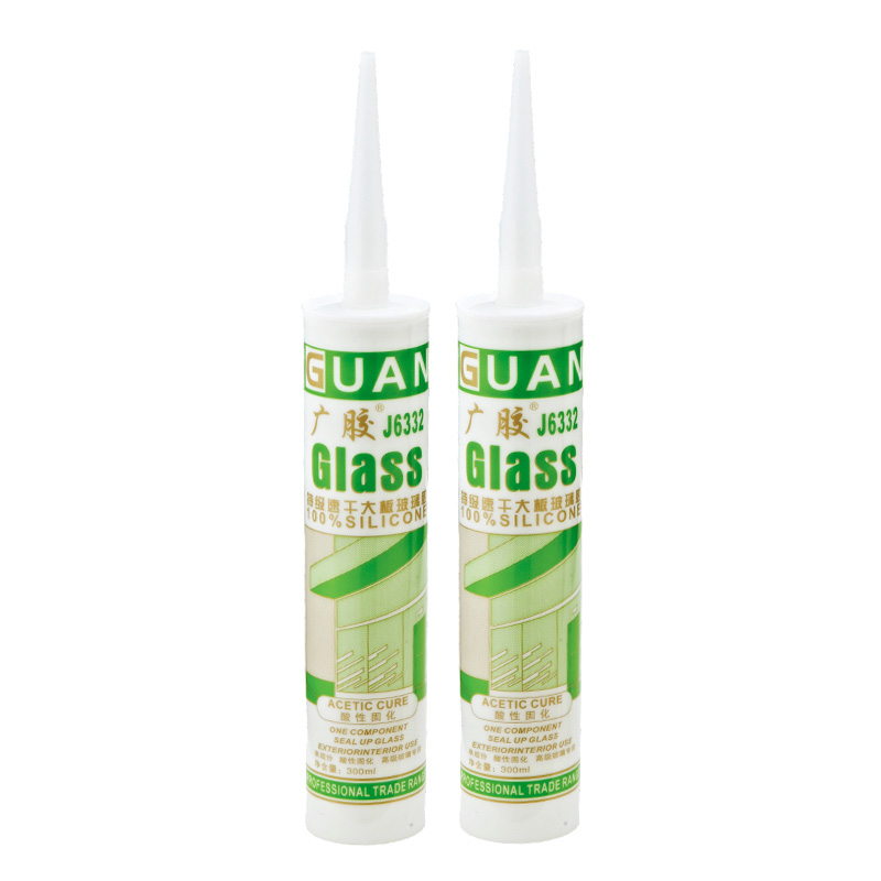 Guangjiao J6332 Premium Fast Cure Glass Silicone Sealant untuk Panel Besar
